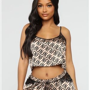 3 piece fashion nova pajama set